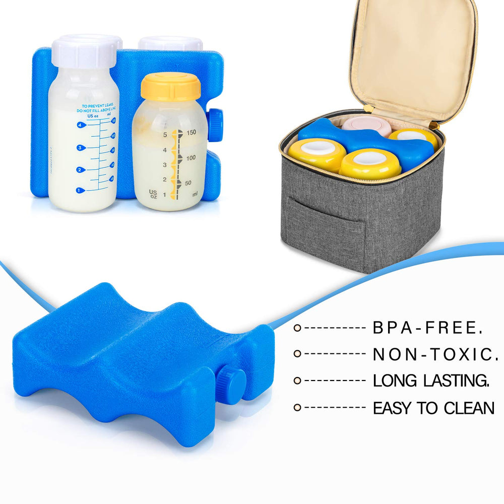 Teamoy pack of 2 for working moms to switch between cold packs.