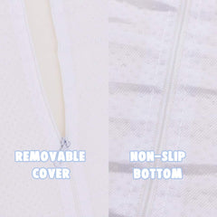 Tebery bumper folded for travel, ultra-light for quick packing.