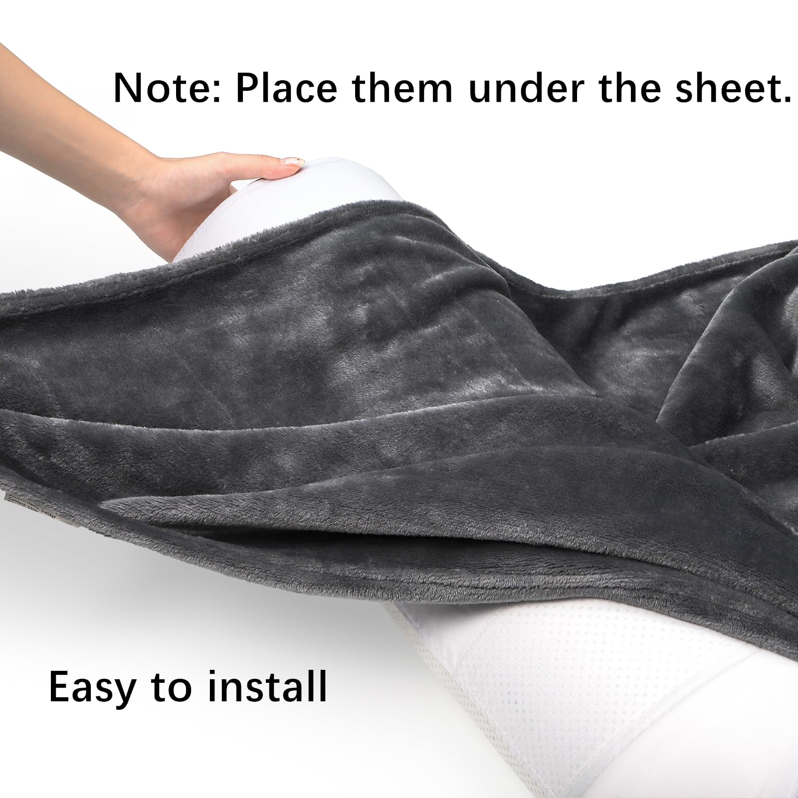 Tebery bed rail pads easy-under-sheet setup for quick installation