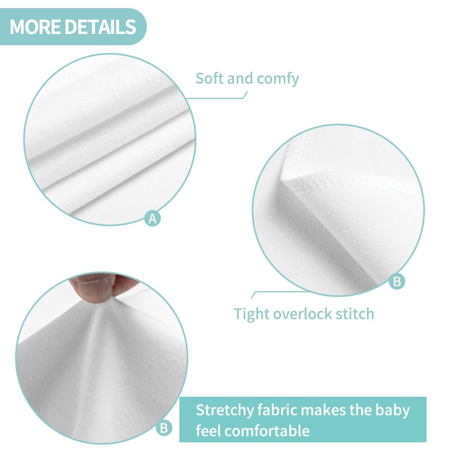 Tebjh blanket texture feels soft and silky for sensitive newborn skin