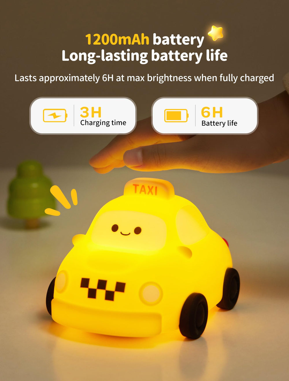 TechCharm USB charging allows continuous use while plugged in.