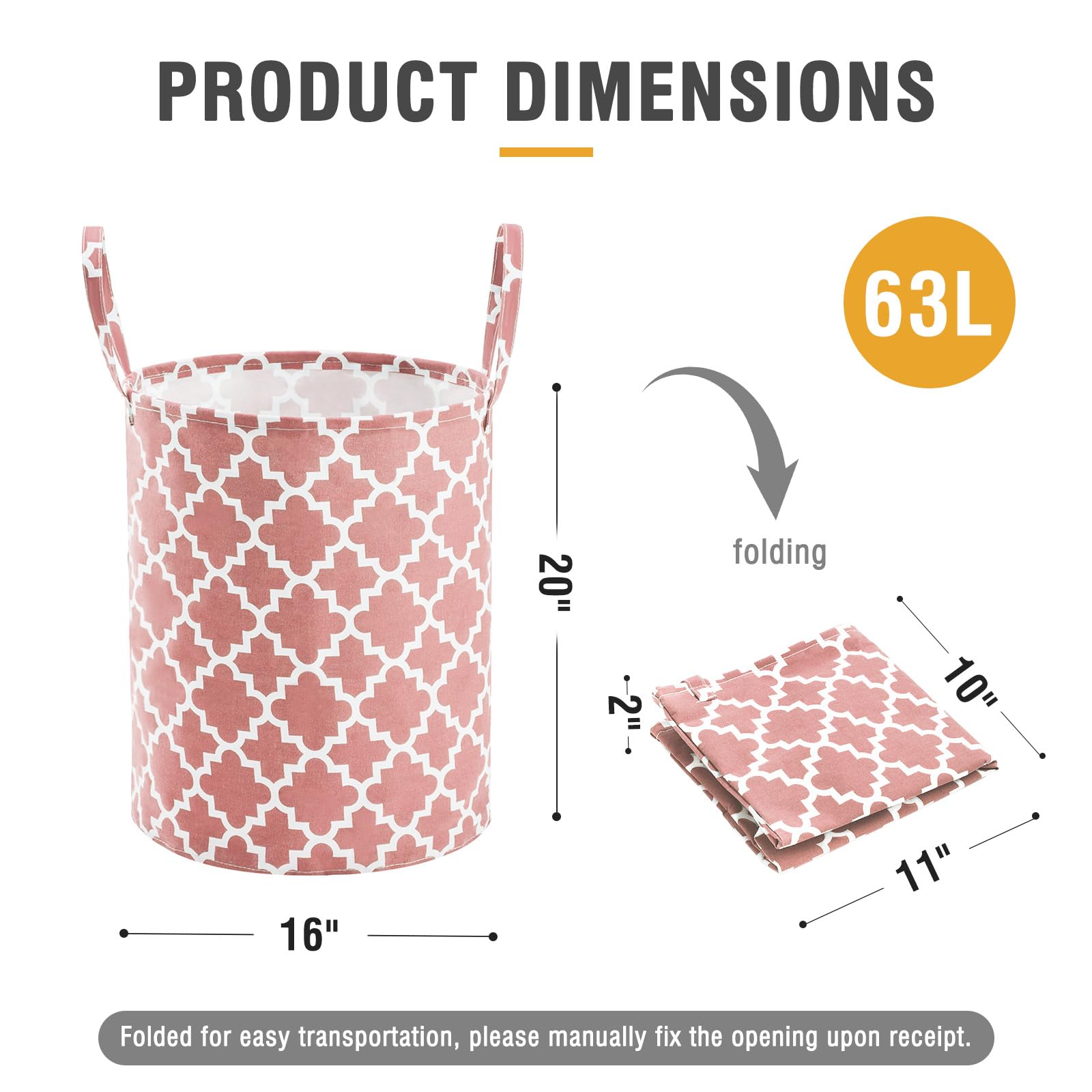 TECHMILLY 63L basket neatly contains toys and small items