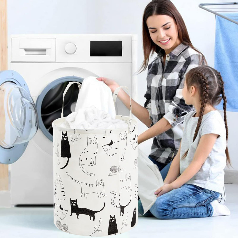 TECHMILLY baby clothes and diaper storage basket tidies the nursery.