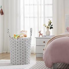 TECHMILLY collapsible hamper shown under-bed storage for space saving.