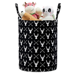 Techmilly large storage basket closeup shows cute design ideal for kid's room organization.