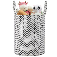 TECHMILLY large storage basket with floral design for toy organization and nursery decor.
