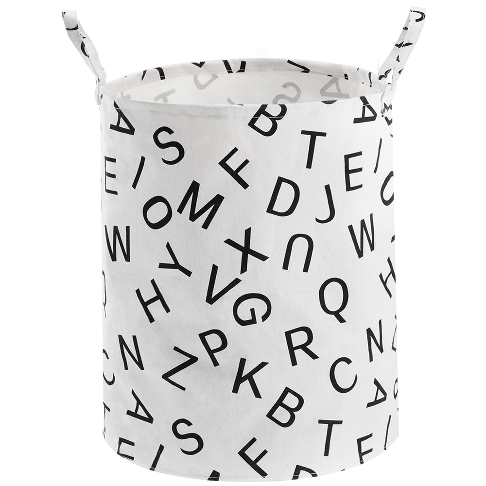 TECHMILLY large storage basket with floral design for organized nursery