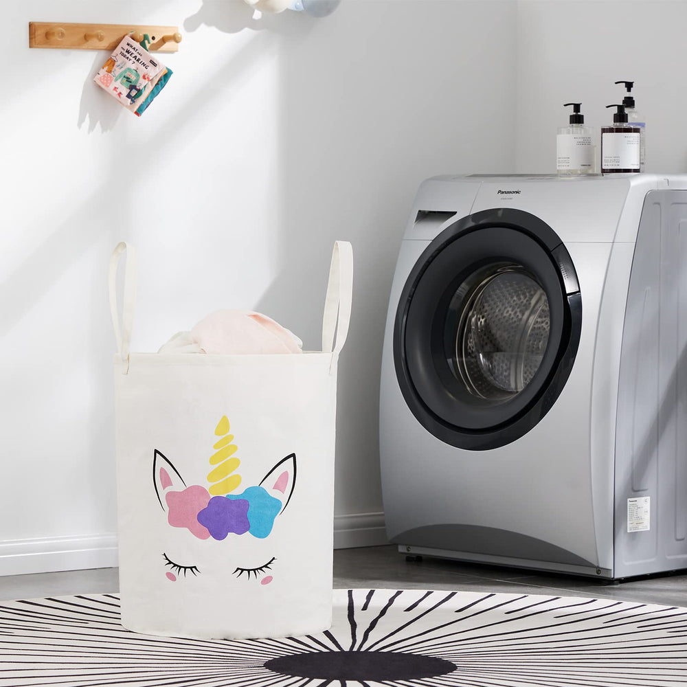 TECHMILLY large storage basket diaper-clothes-storage image emphasizes practical nursery essentials.