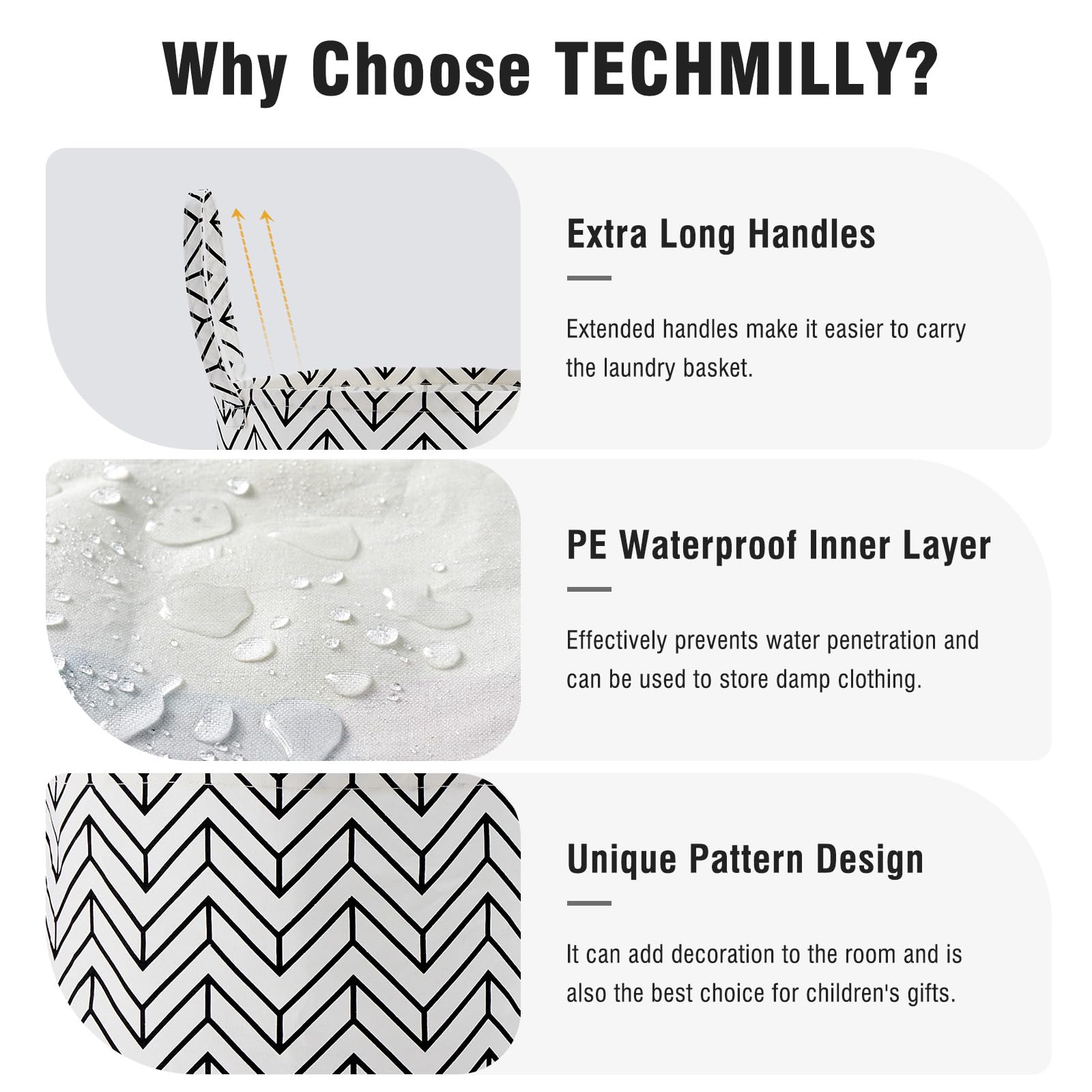 TECHMILLY linen-cotton fabric basket offers lightweight, stylish storage.