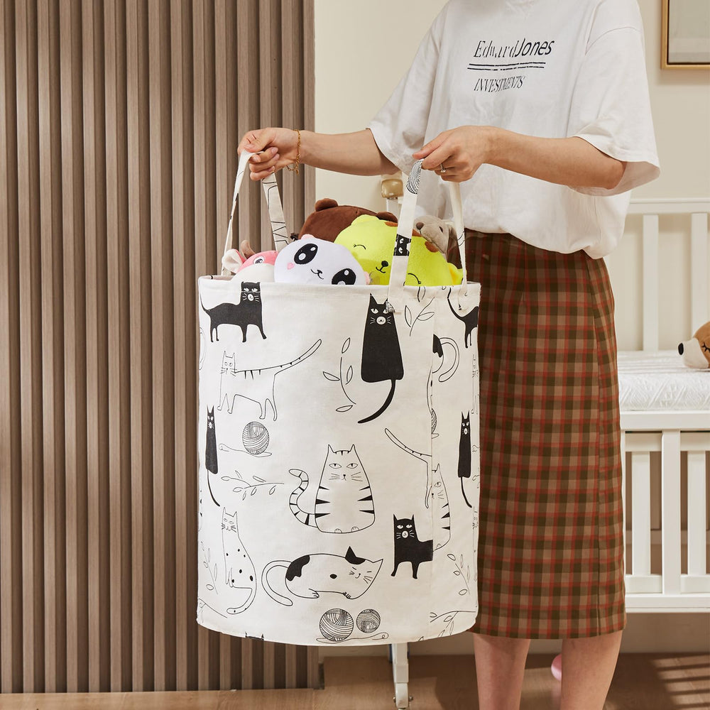 TECHMILLY nursery decor basket complements girls and boys bedroom styles.