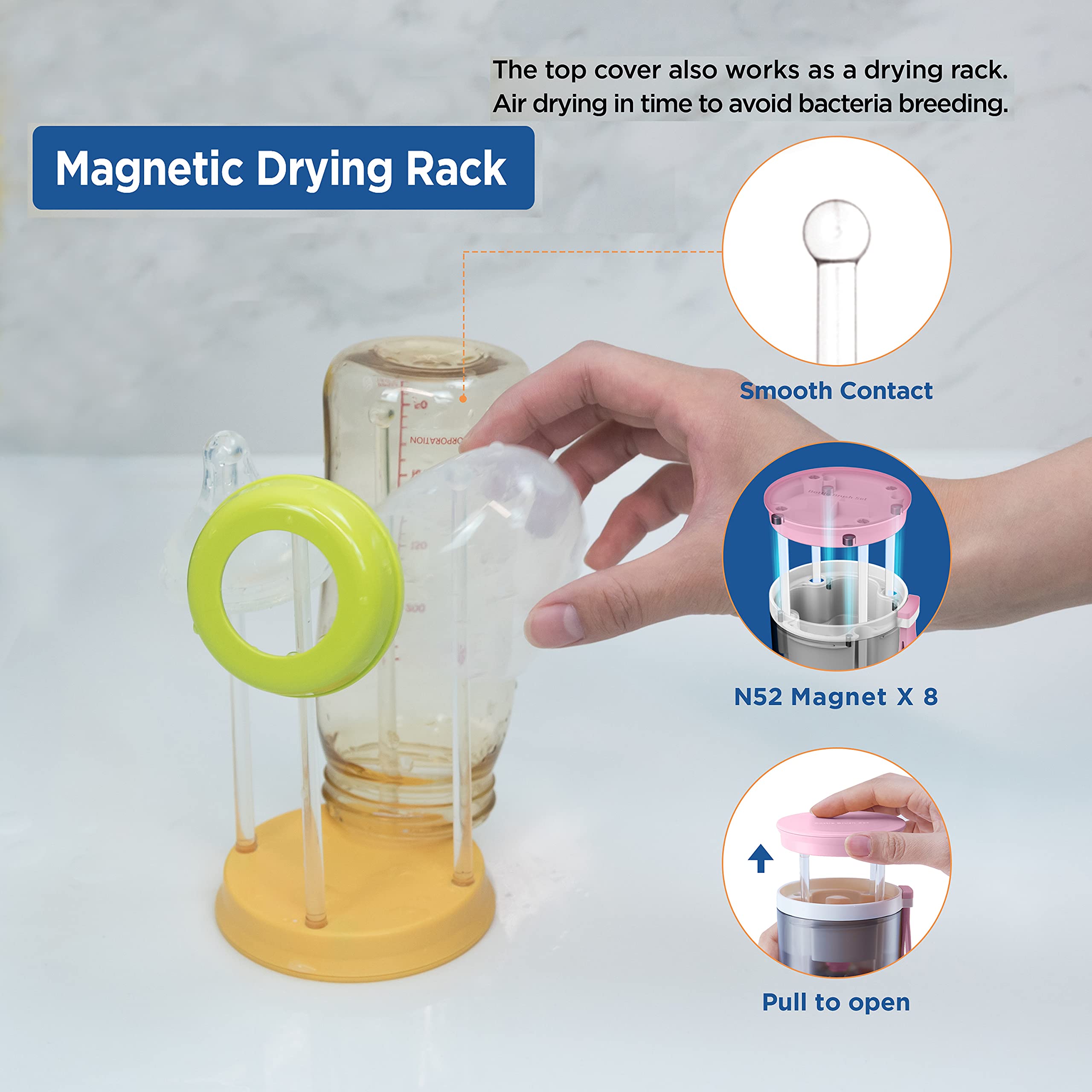TechoEcho straw brush cleans narrow straws for safe drinking