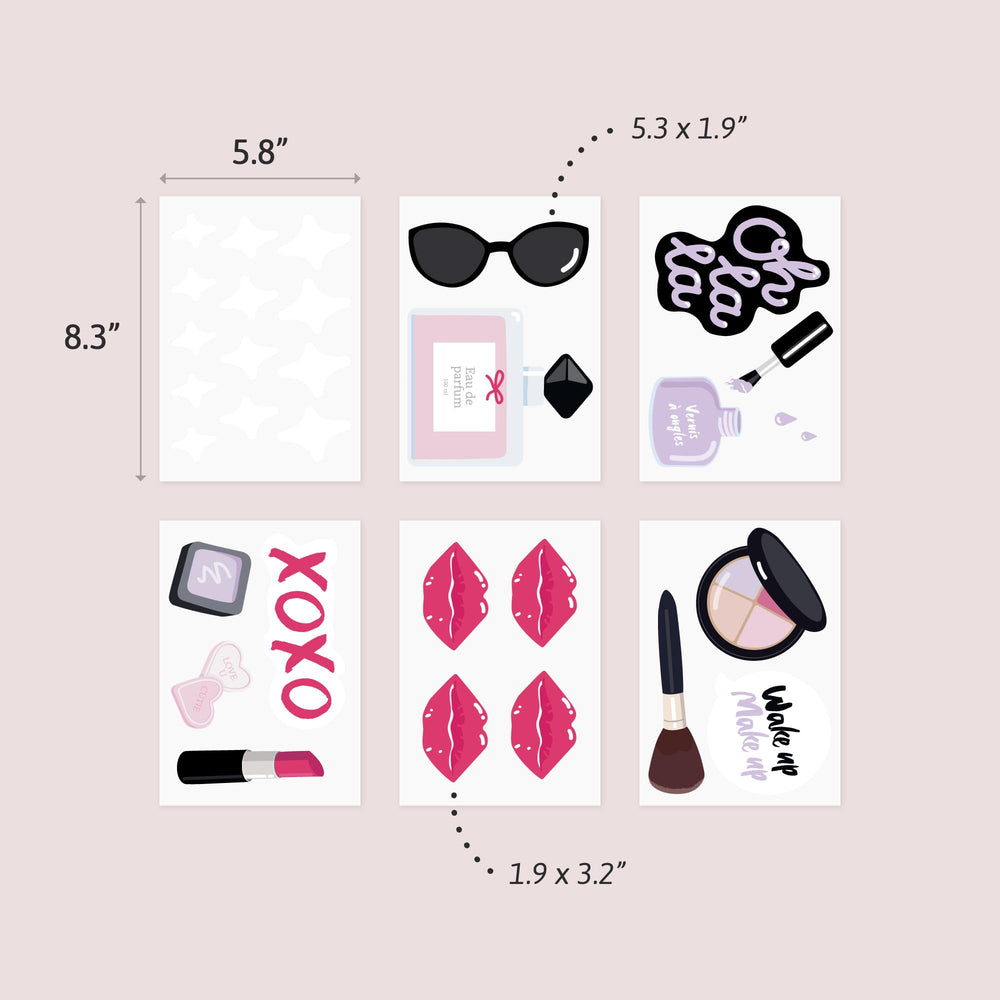 Teddylabels makeup wall stickers Oh La La quote adds chic personality.