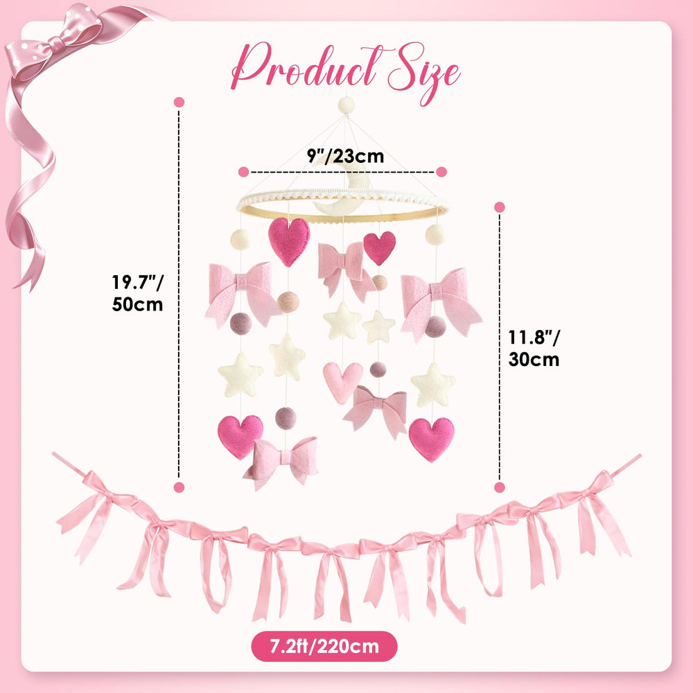 Teeloray wool blend felt bows showcase tactile texture for baby attention