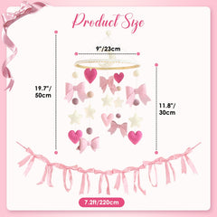 Teeloray wool blend felt bows showcase tactile texture for baby attention