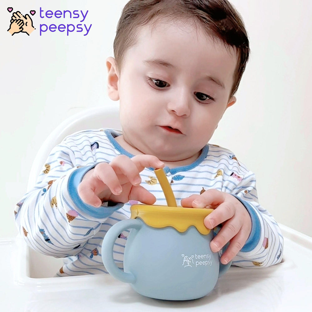 250 ml capacity helps track intake with measuring lines.