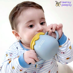 teensy peepsy honey jar pot honey-design cup appeals to toddlers during transitions
