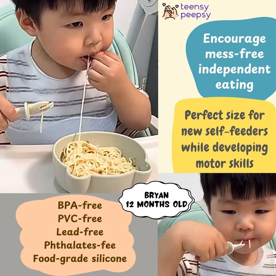 teensy peepsy suction base holds the bowl firmly during meals