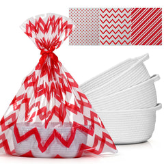 Teenyyou 3-pack Christmas baskets ready for elegant gift wrapping and storage.