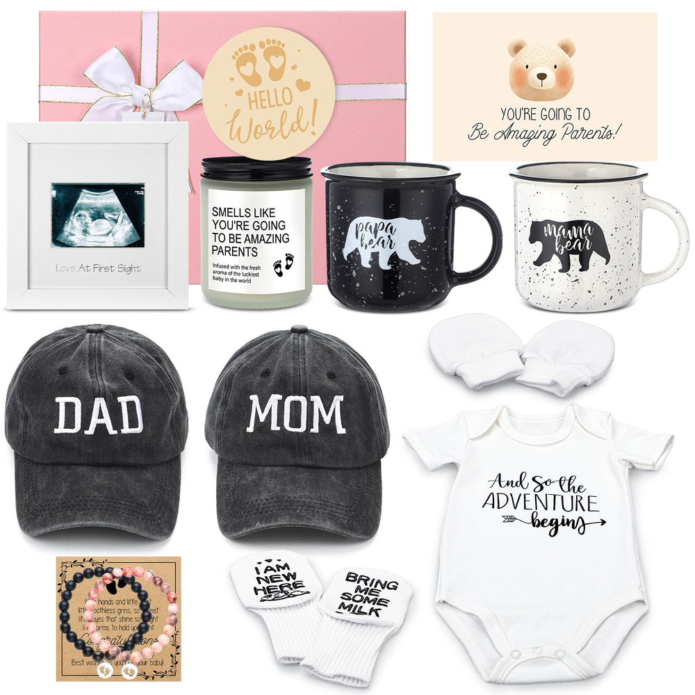 Teenyyou bear mug pair for mom and dad—an ideal baby shower keepsake.