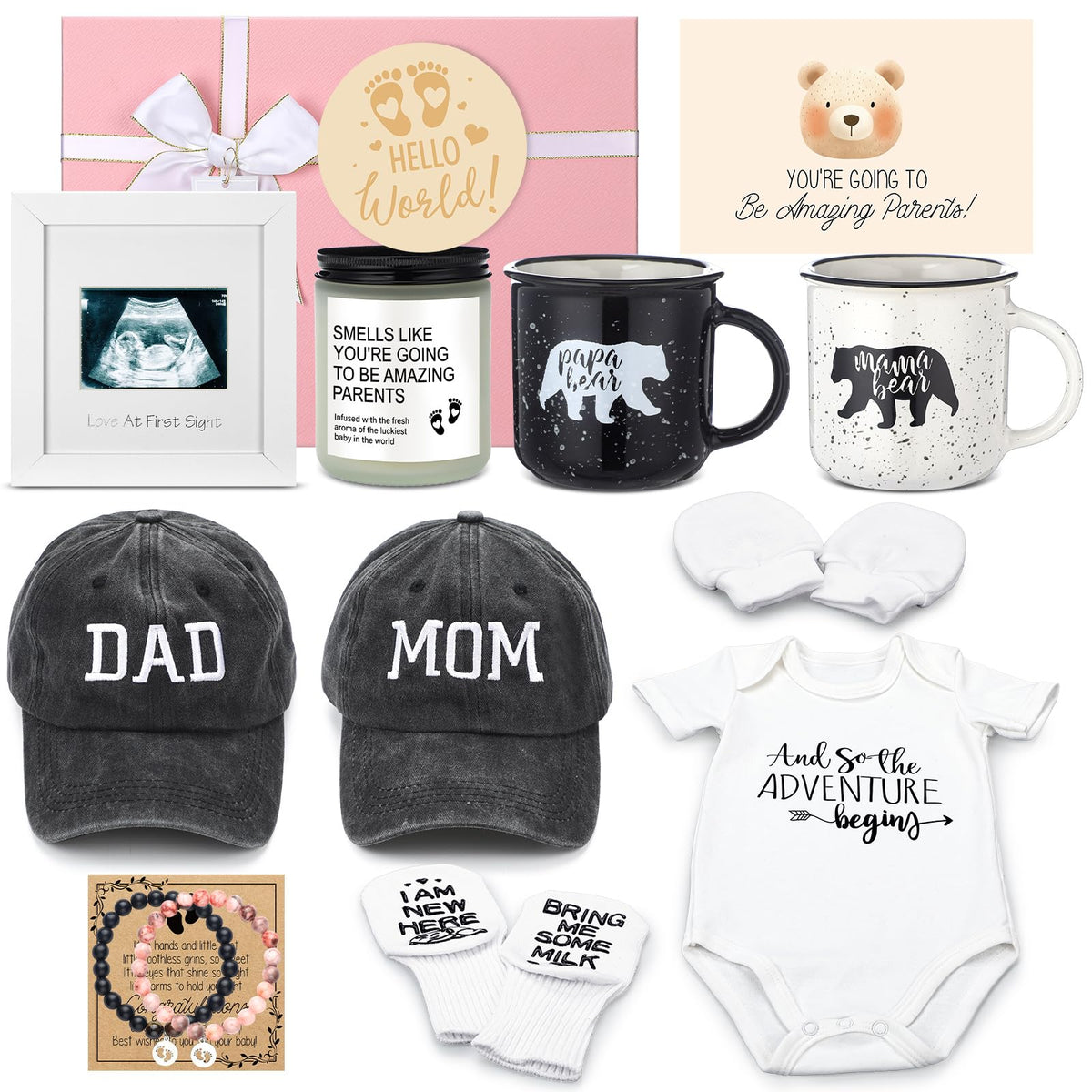 Teenyyou bear mug pair for mom and dad—an ideal baby shower keepsake.