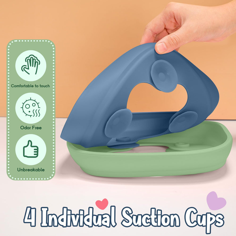 Teenyyou divided plate keeps foods separated to support varied meals.