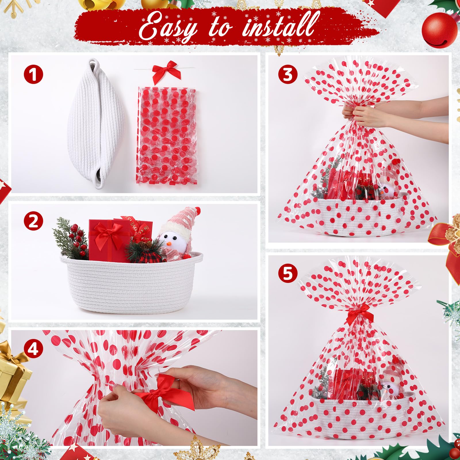 Teenyyou gift bags with patterns enhance Xmas gift presentation.