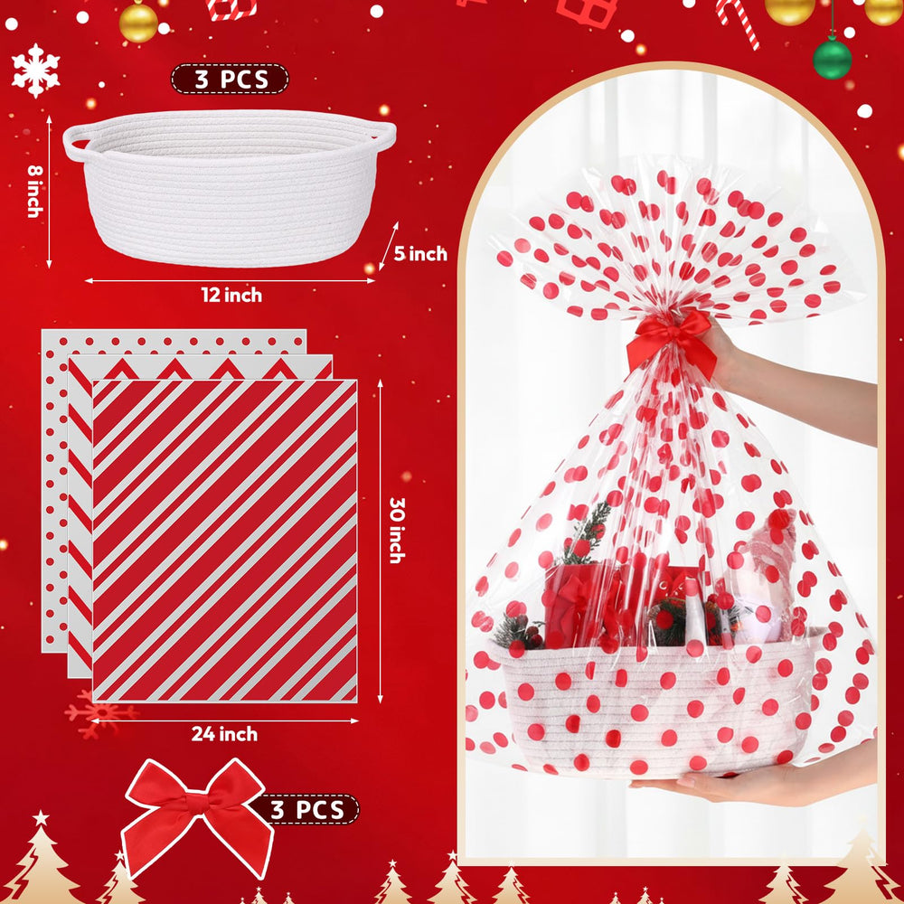 Teenyyou woven basket with handles ideal for presenting gifts neatly.