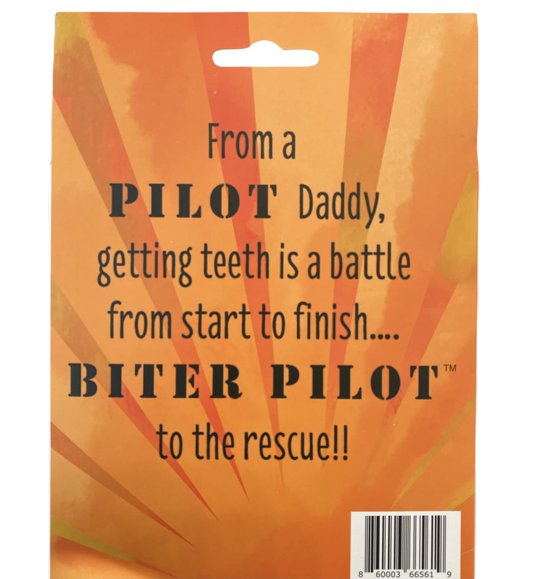 TOPGUM Biter Pilot natural Havea rubber close-up showcases safety material.