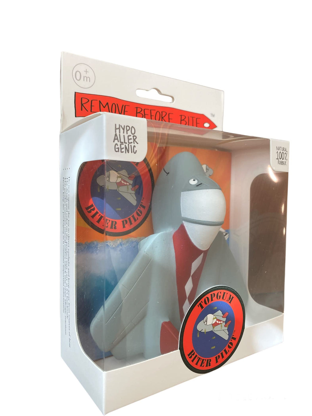 TOPGUM Biter Pilot textured nose for soothing gums during teething.