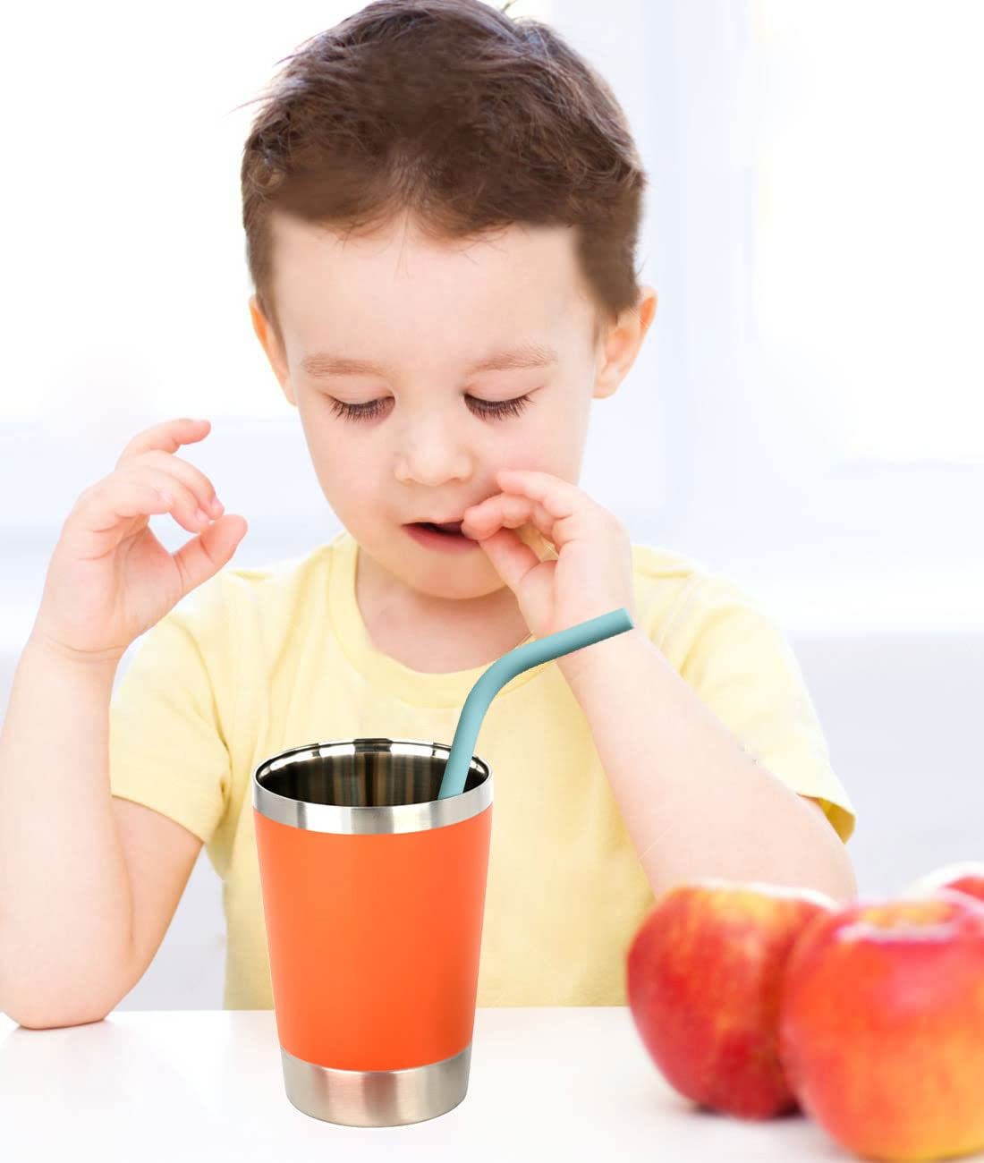 Tegion 75 Shore A silicone straw stays sturdy yet gentle