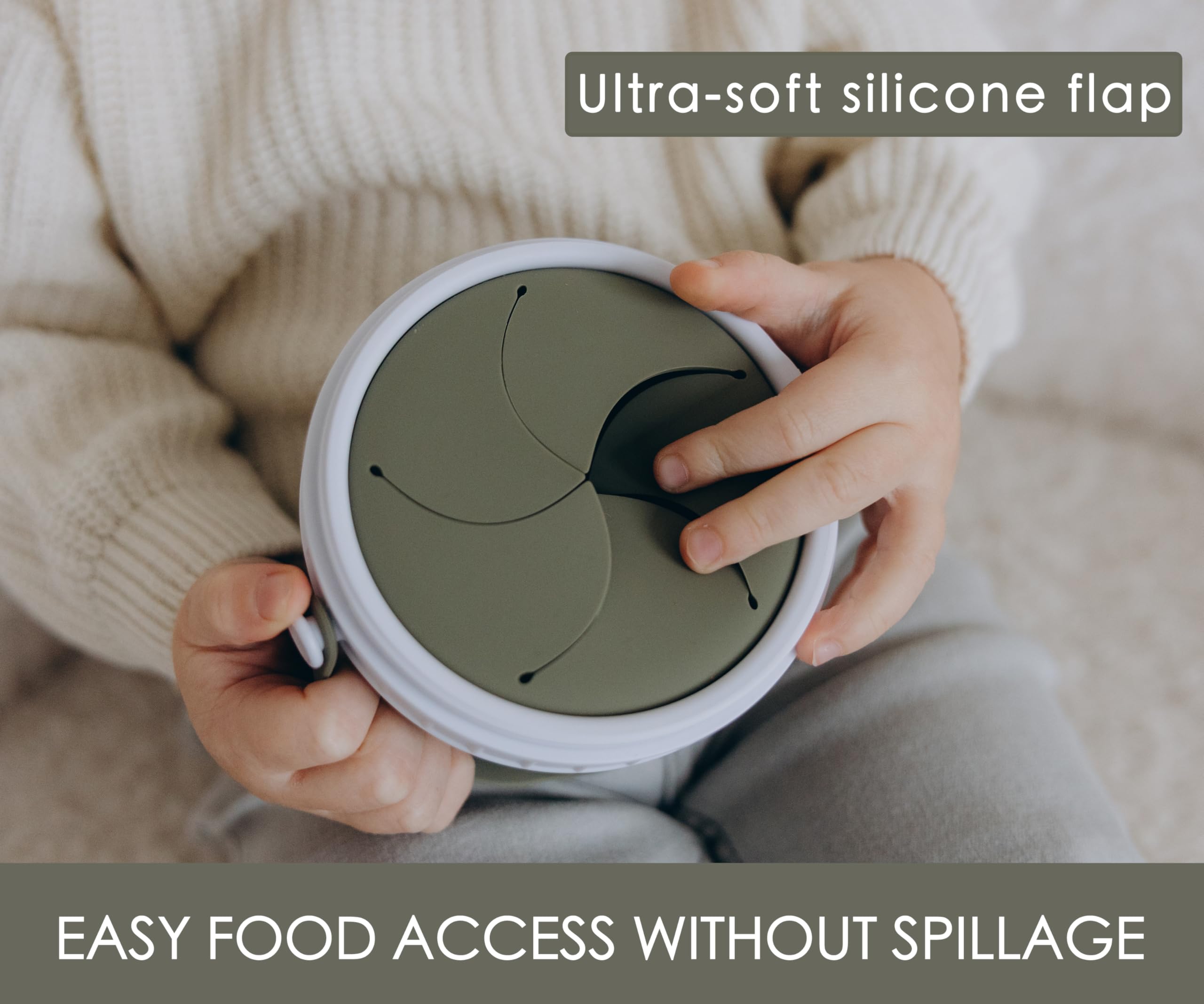 Tegion No Spill dishwasher-safe design simplifies cleanup after meals.