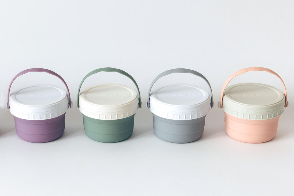 Tegion No Spill cap-close design secures snack and reduces mess