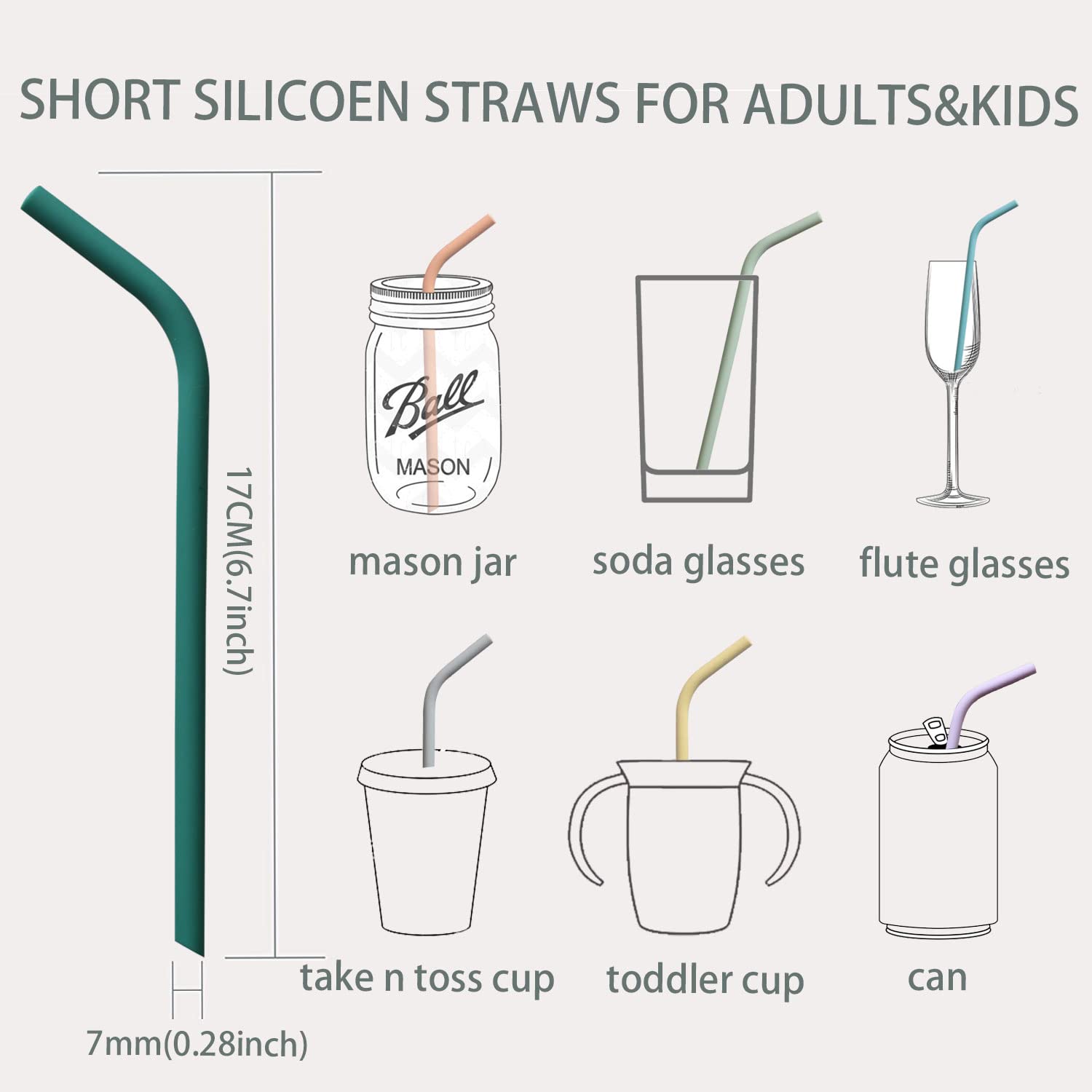 Tegion take-toss straw cup prevents spills for beginners