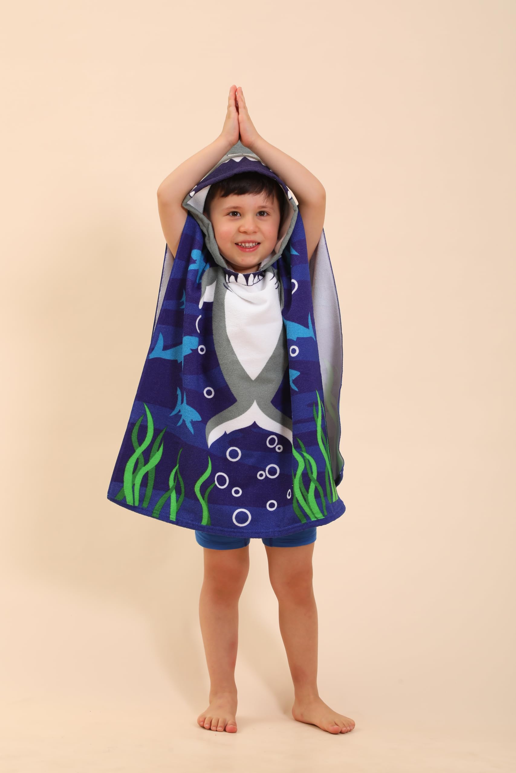 TEHALK Microfiber Hooded Towel - Soft and absorbent for post-swim drying and warmth.