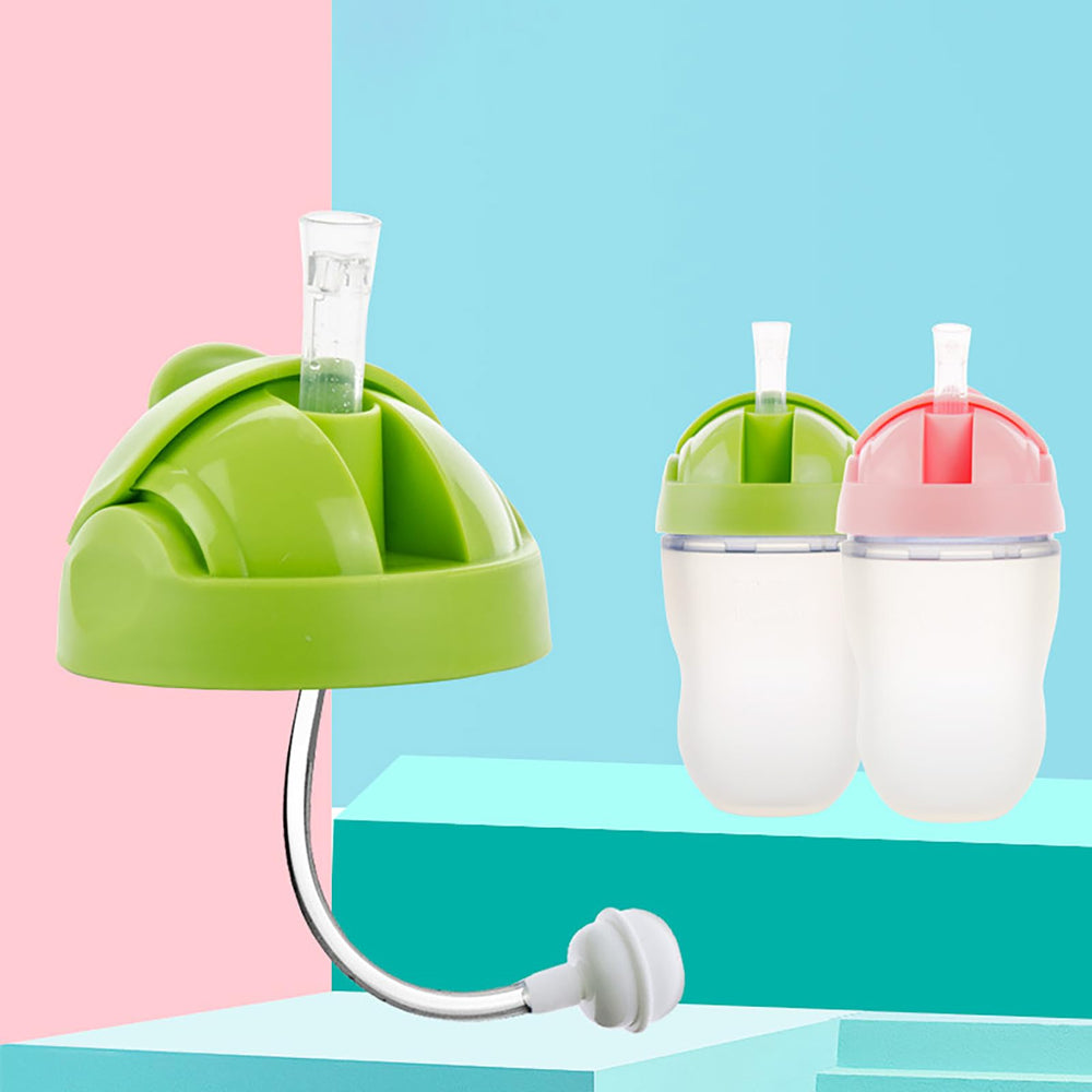 TEITEAI two-pack silicone straw lid for Nursh bottles keeps drinks tidy and accessible.