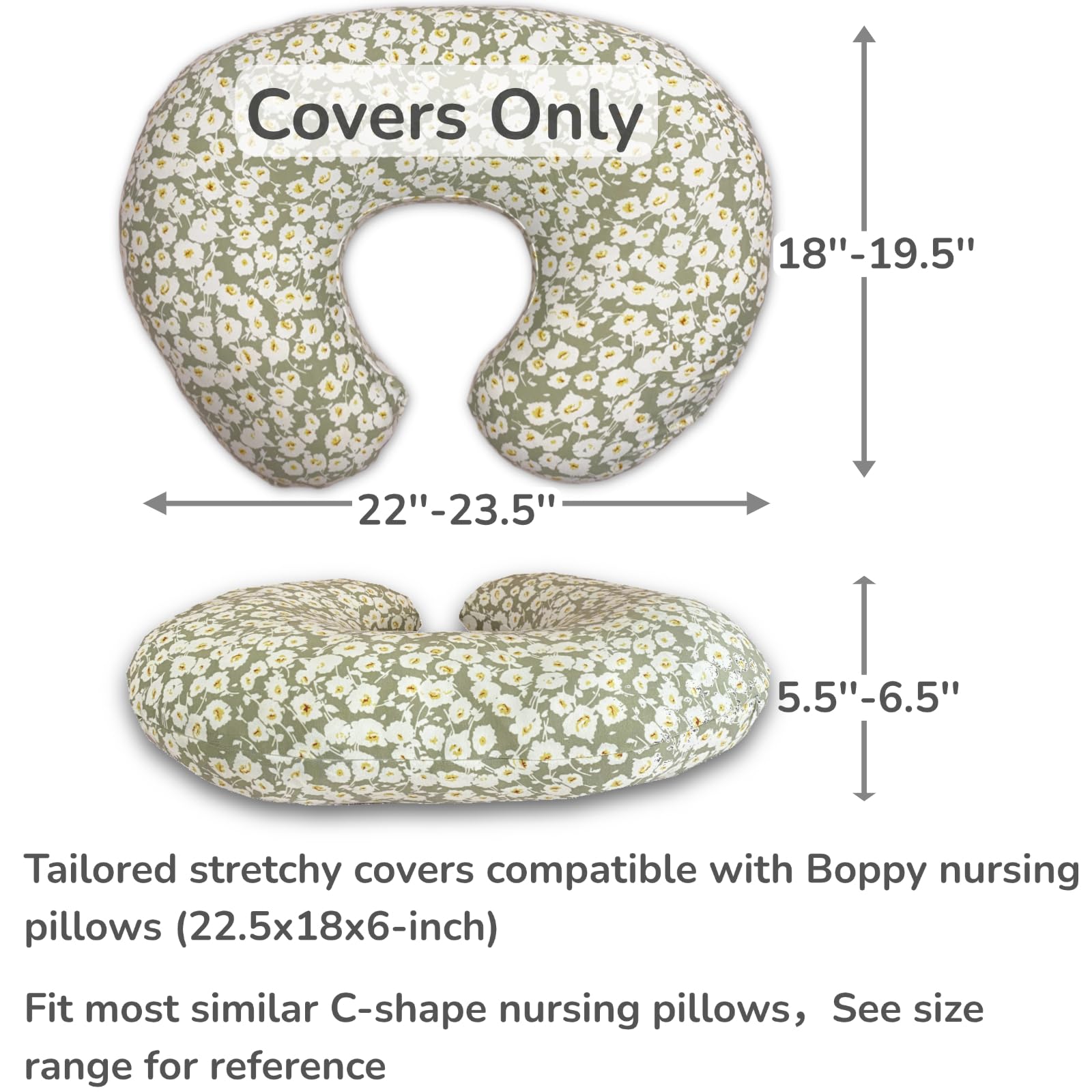 Teleamica two-pack nursing pillow covers provides practical baby registry gift.