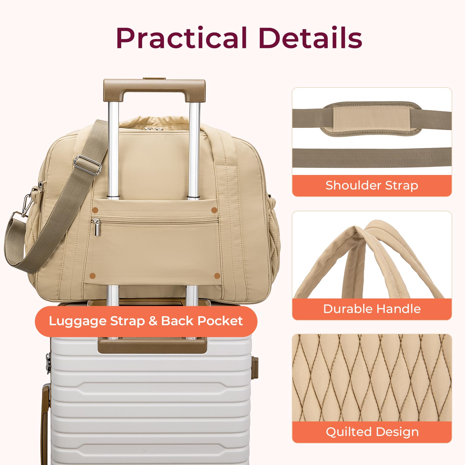 Telena tote bag includes wipes pull-out for quick diaper changes.