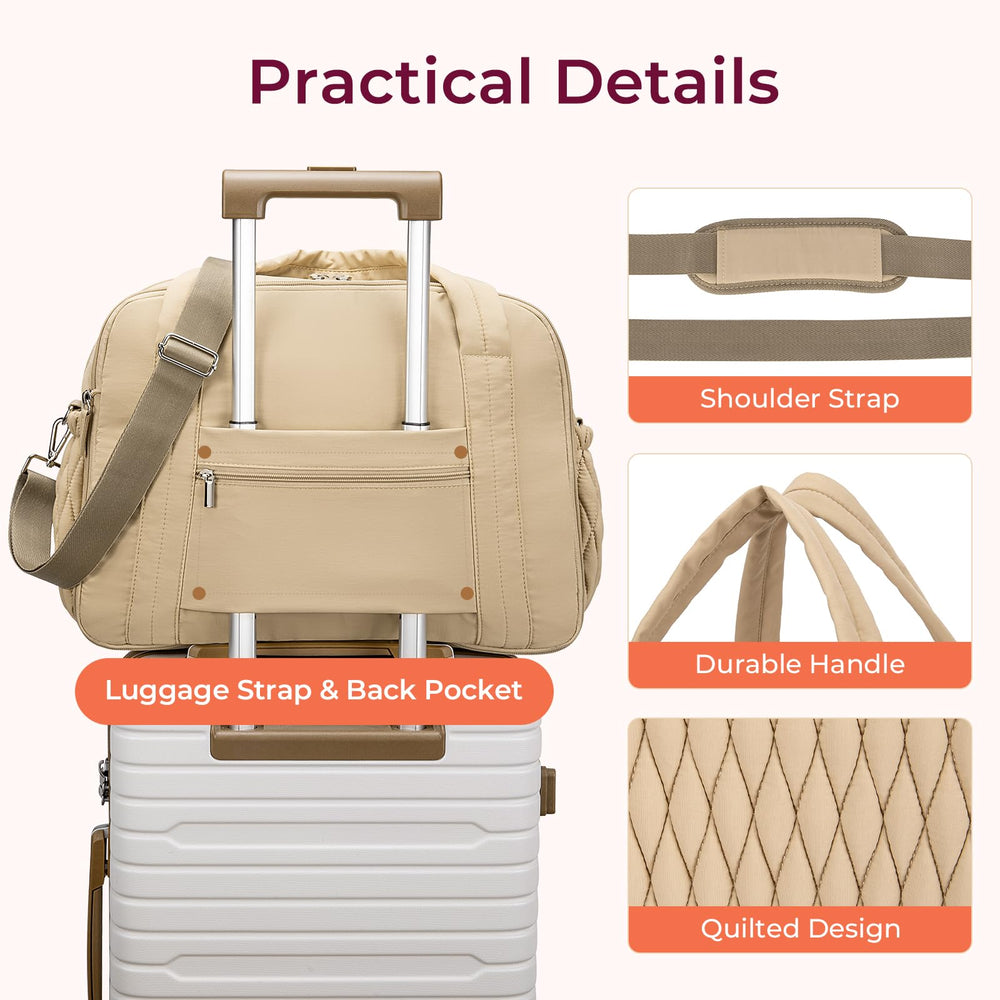 Telena tote bag includes wipes pull-out for quick diaper changes.