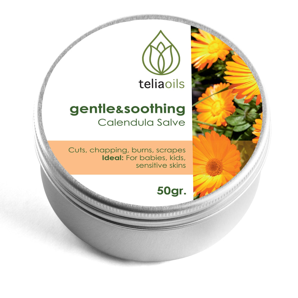 Teliaoils Calendula Salve baby rash application provides gentle diaper-area relief.