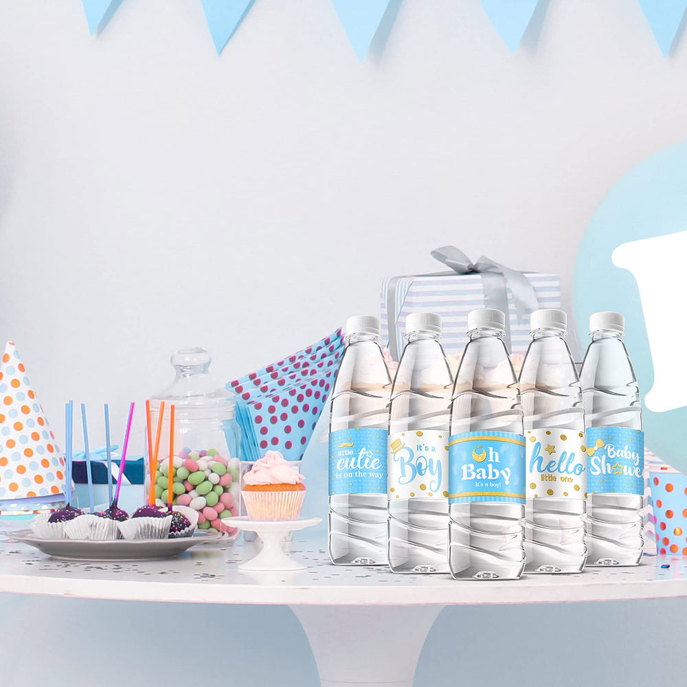 Teling 80-pieces baby shower labels for plentiful, easy event customization.