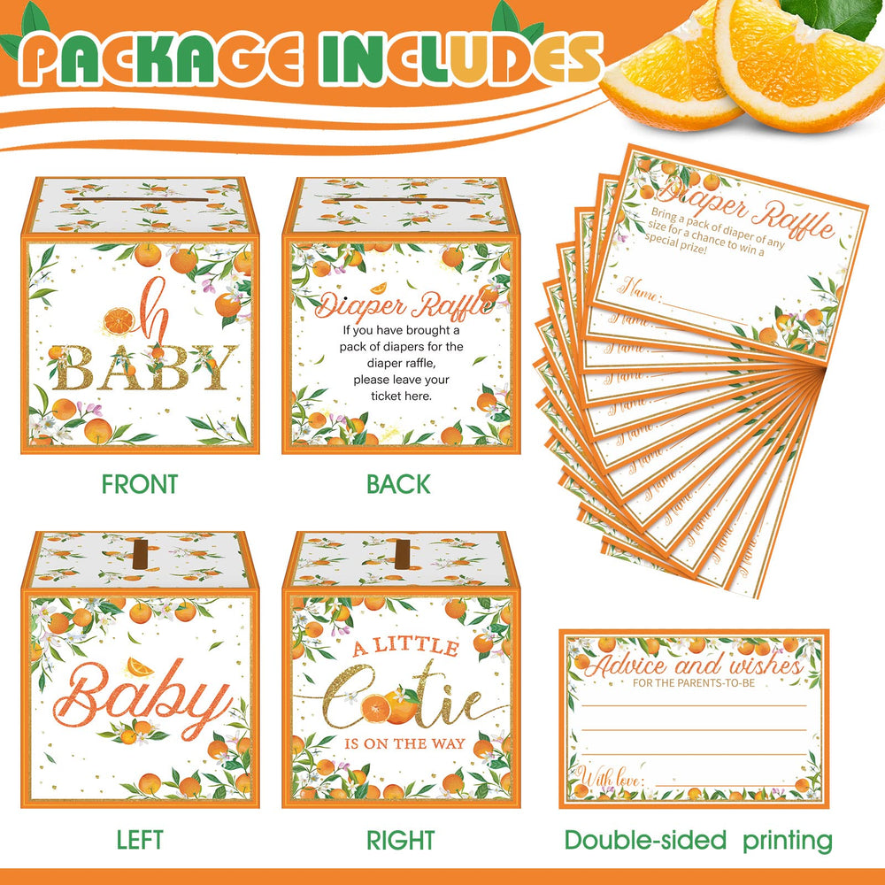 Teling diaper raffle tickets 12x8 cm size for easy handling and clear display.