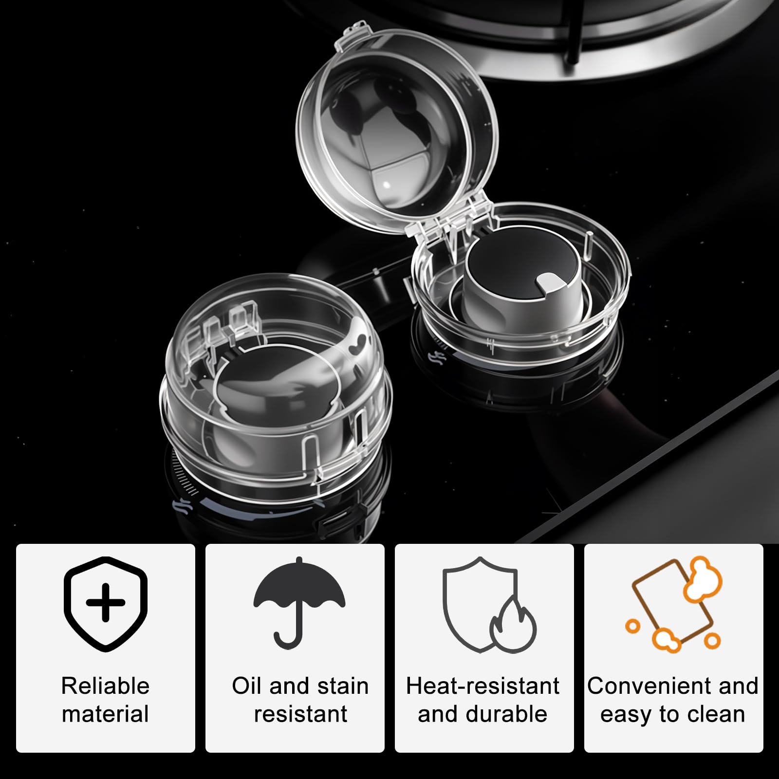 Telooco pet-proof stove safety solution creates a calmer cooking space around curious pets.