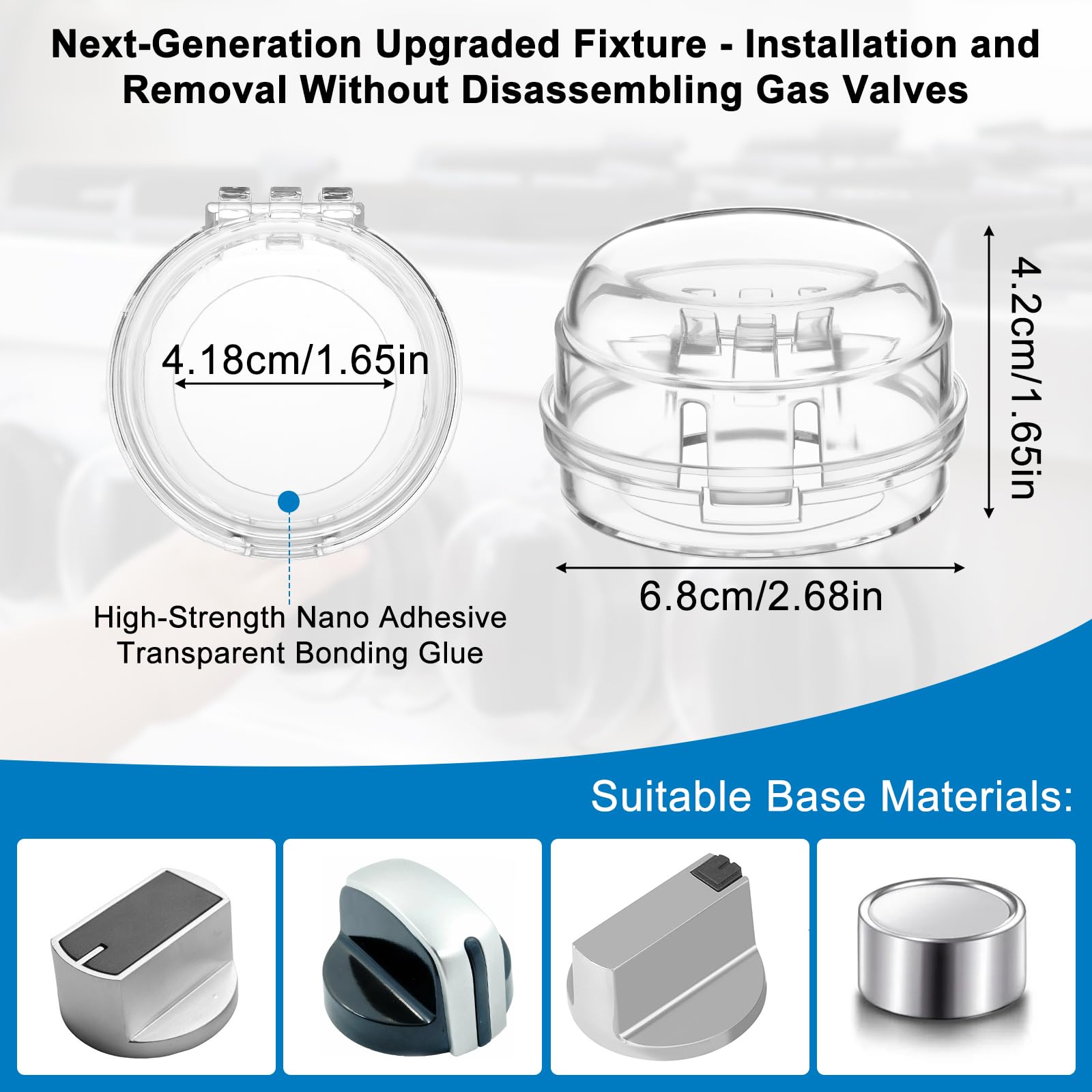 Telooco stove knob safety cover installed demonstrates quick, secure setup for safe family cooking.