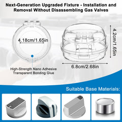 Telooco stove knob safety cover installed demonstrates quick, secure setup for safe family cooking.