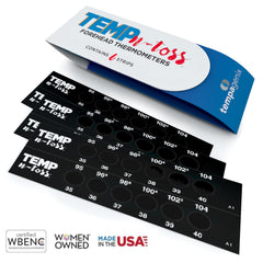 Temp-N-Toss eco-friendly paper strip close-up highlighting disposable design.