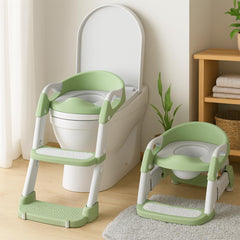 Temple Goods Co. 3-in-1 potty seat assembled showing stable all-in-one design