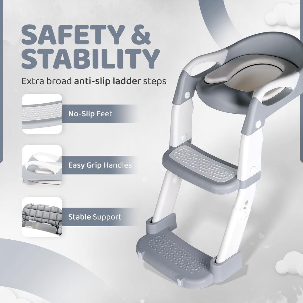 Temple Goods Co potty seat splash-guard helps contain splash during potty time.