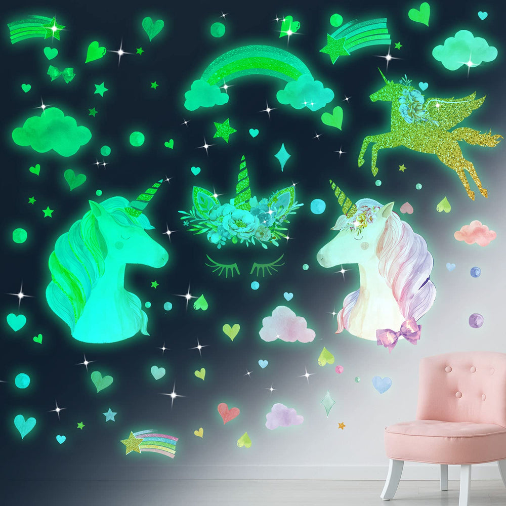 Tenare glowing star mural kit adds magical ceiling accents for birthdays and playtime.