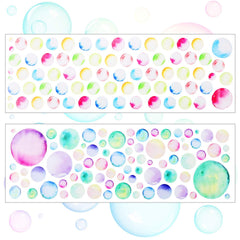 Tenare polka dot wall stickers in colorful circles for quick room refresh.