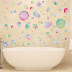 Tenare wall decal set of 150 dots, easy to apply on smooth surfaces.